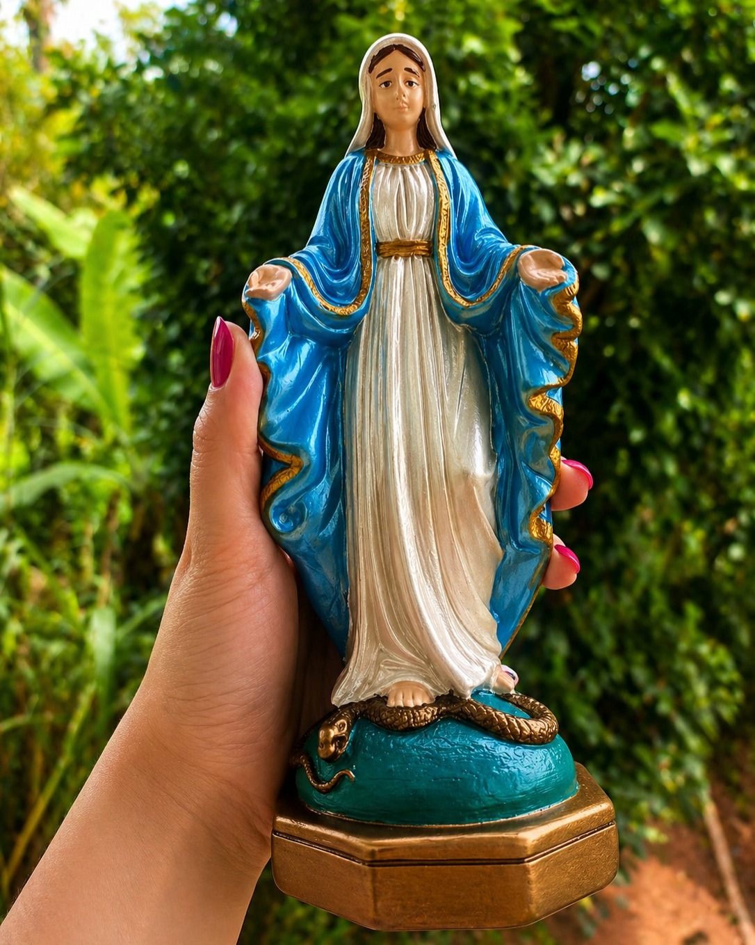 Nossa Senhora - Azul e Dourado