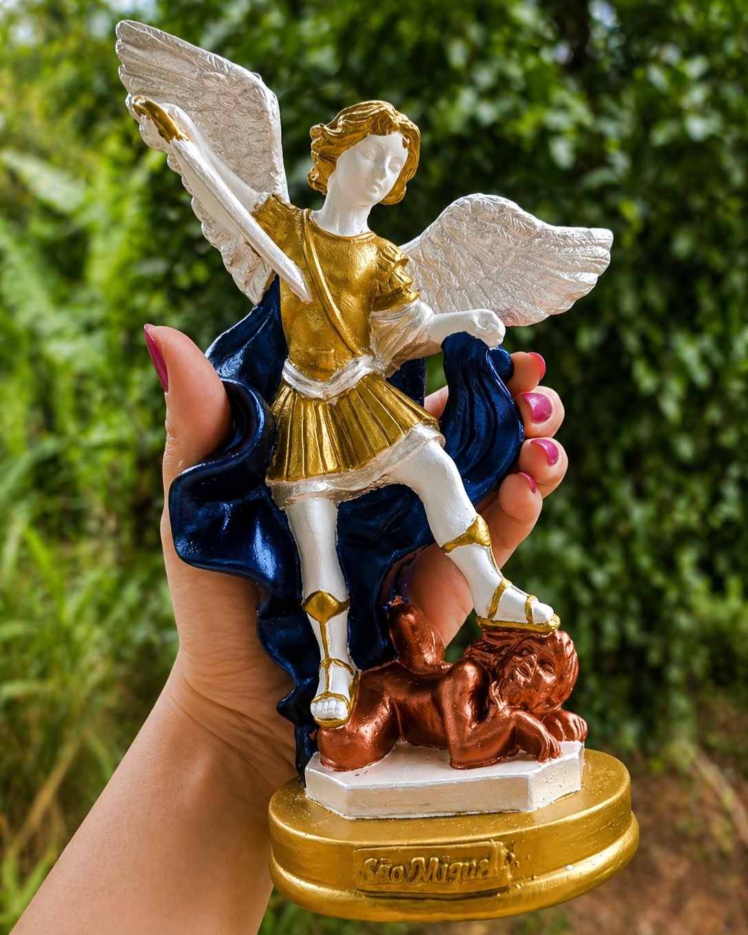 São Miguel Arcanjo - Azul e Dourado