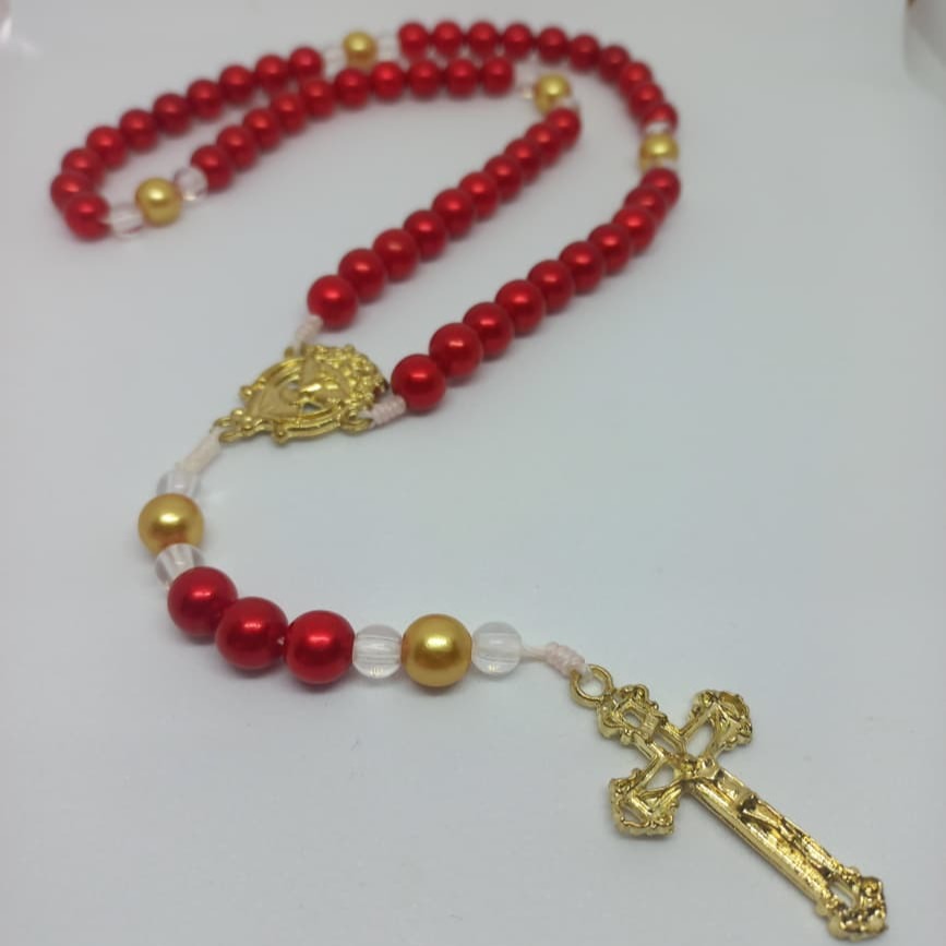 Terço Vermelho e Dourado do Divino Espírito Santo